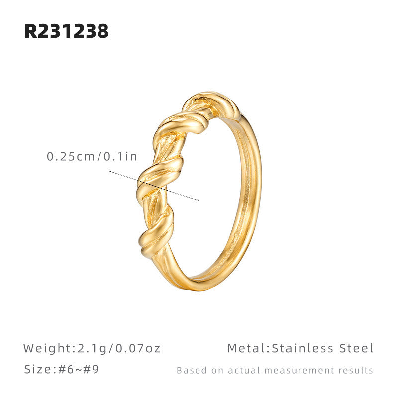 delicate twisted ring