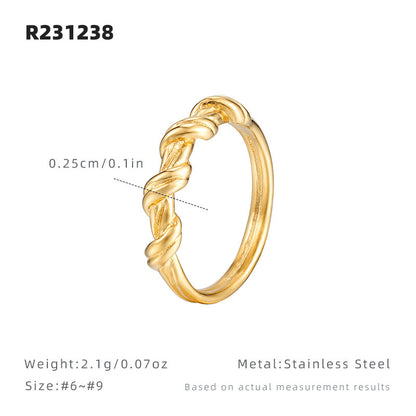 delicate twisted ring