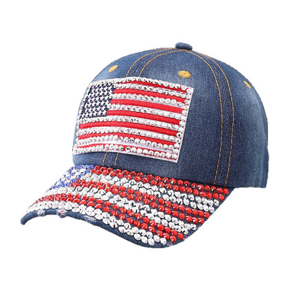 Denim baseball cap