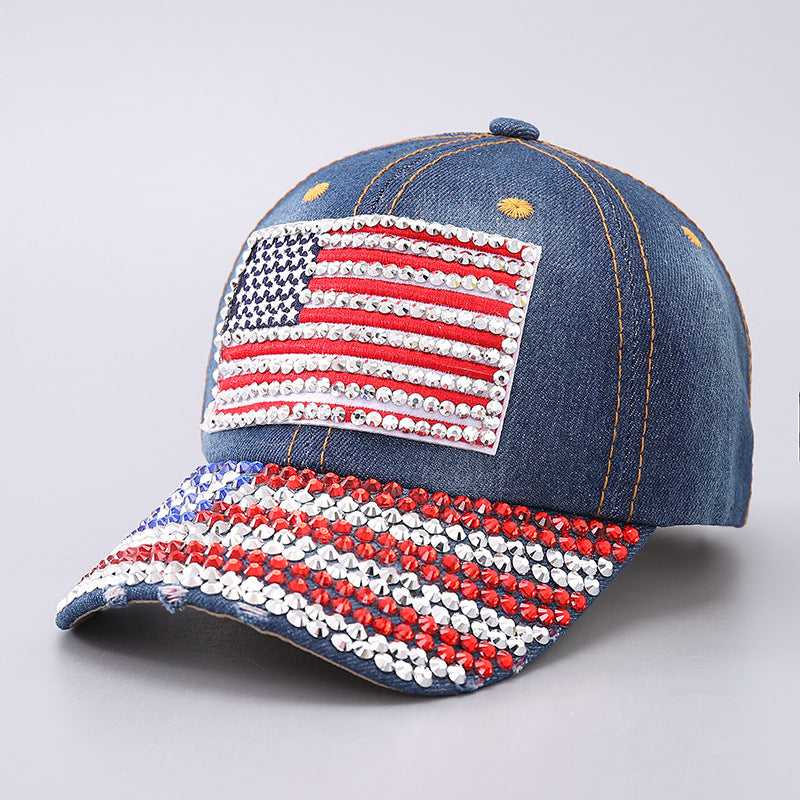 Denim baseball cap