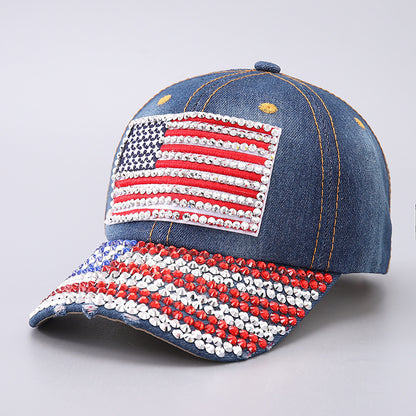 Denim baseball cap