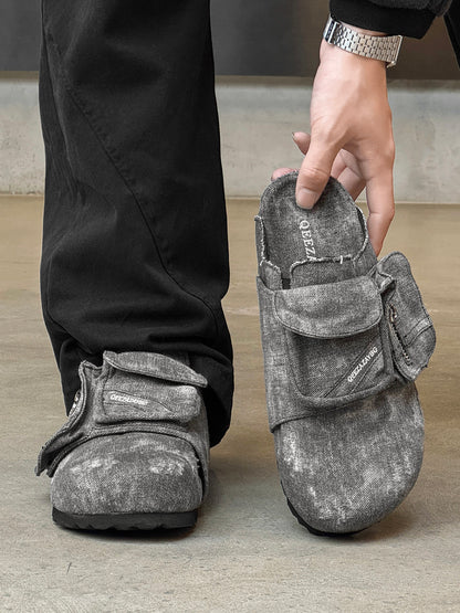 Denim Breathable Mule Shoes