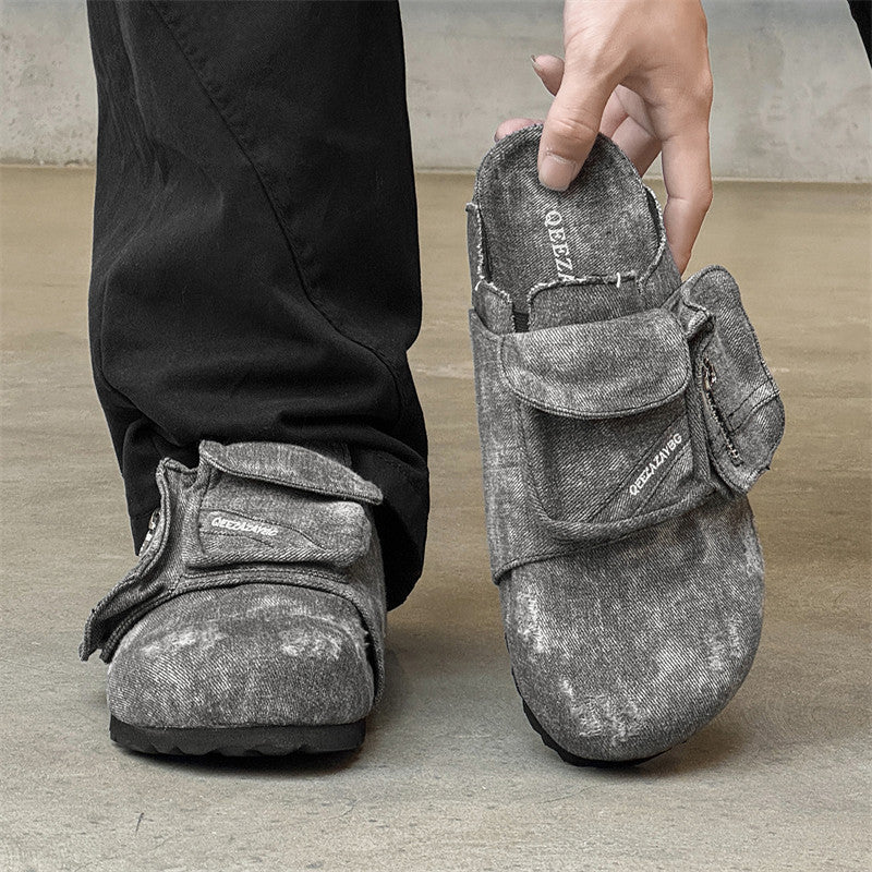 Denim Breathable Mule Shoes