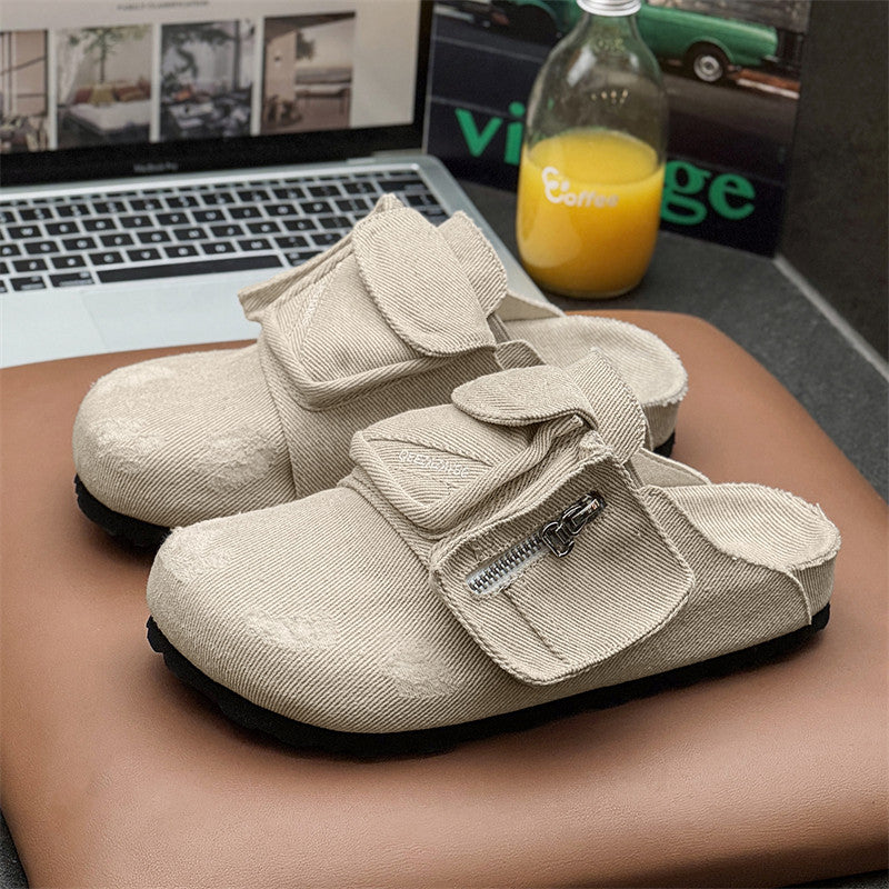Denim Breathable Mule Shoes