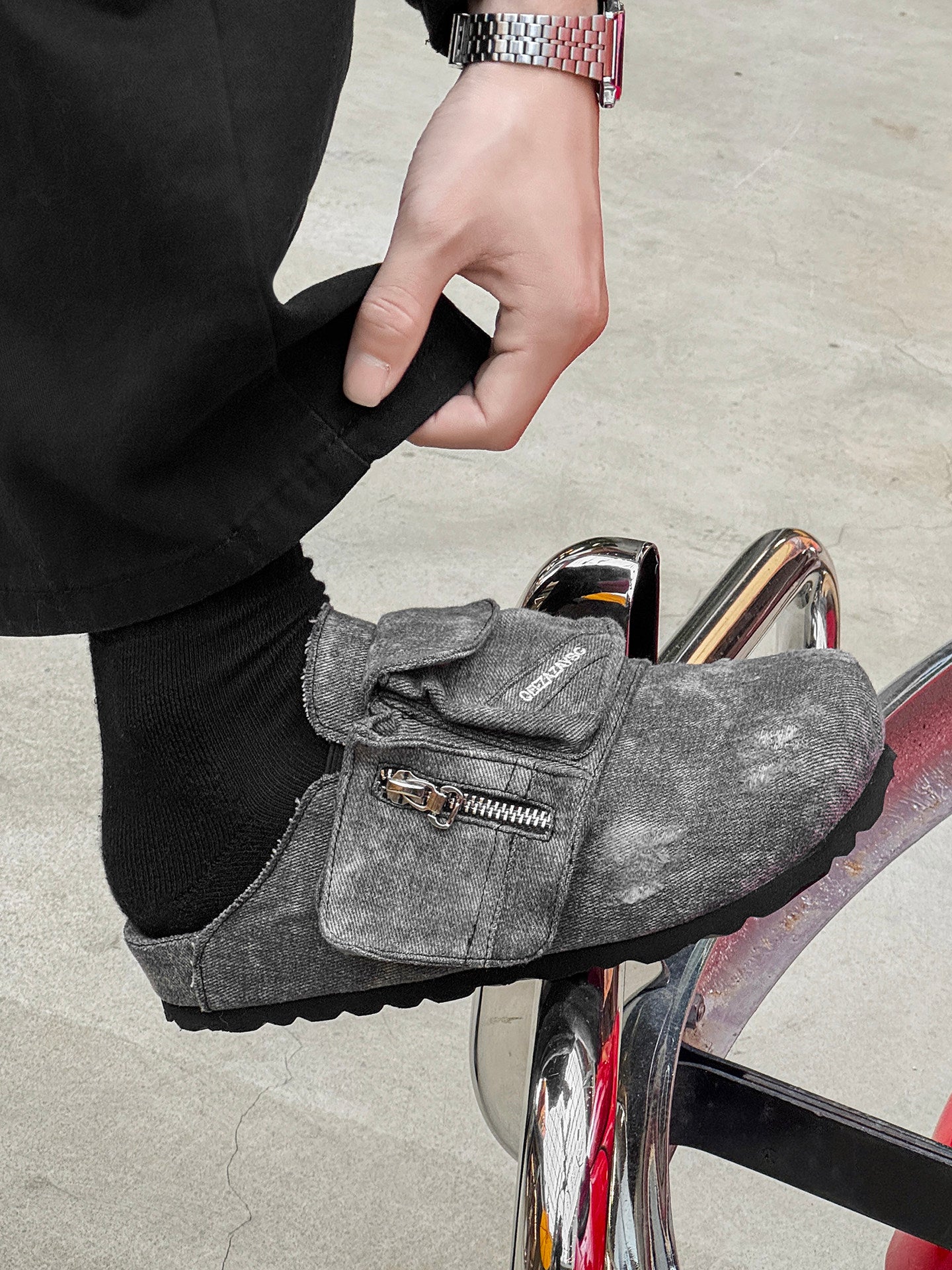 Denim Breathable Mule Shoes