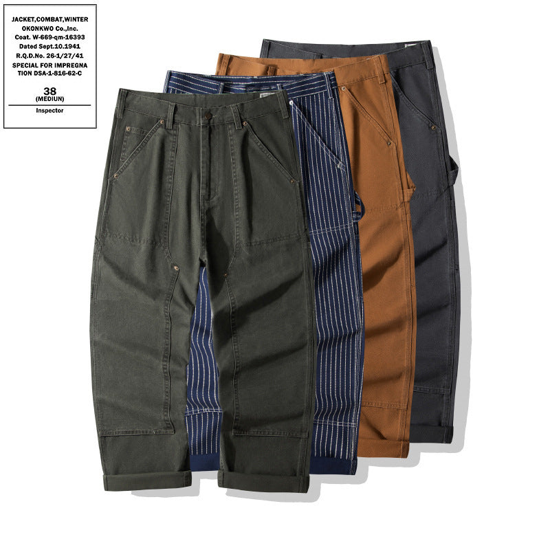 Denim Cargo Pants