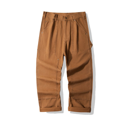 Denim Cargo Pants