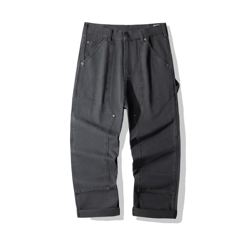 Denim Cargo Pants