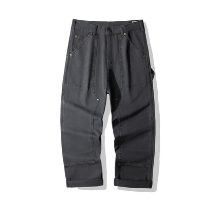 Denim Cargo Pants