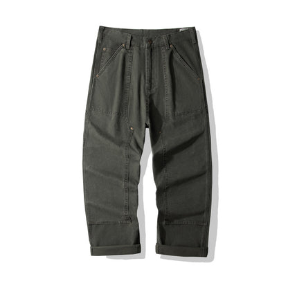 Denim Cargo Pants