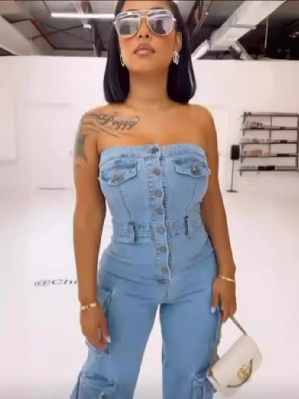 Denim jumpsuit