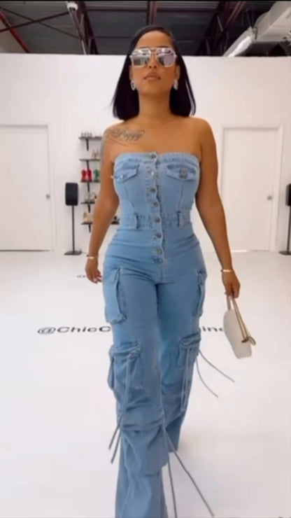 Denim jumpsuit