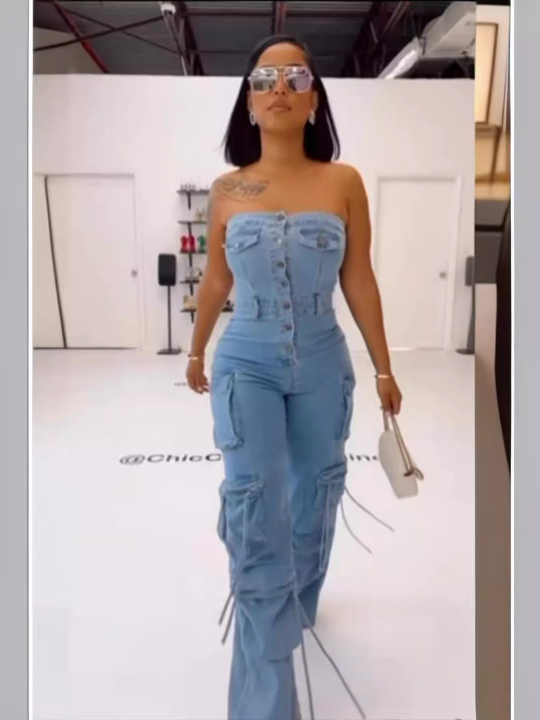 Denim jumpsuit
