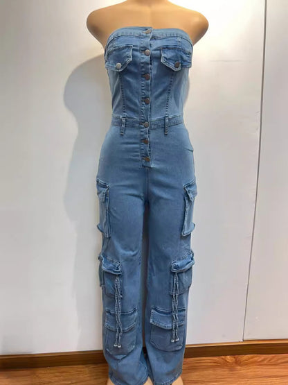 Denim jumpsuit