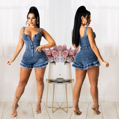 denim jumpsuit