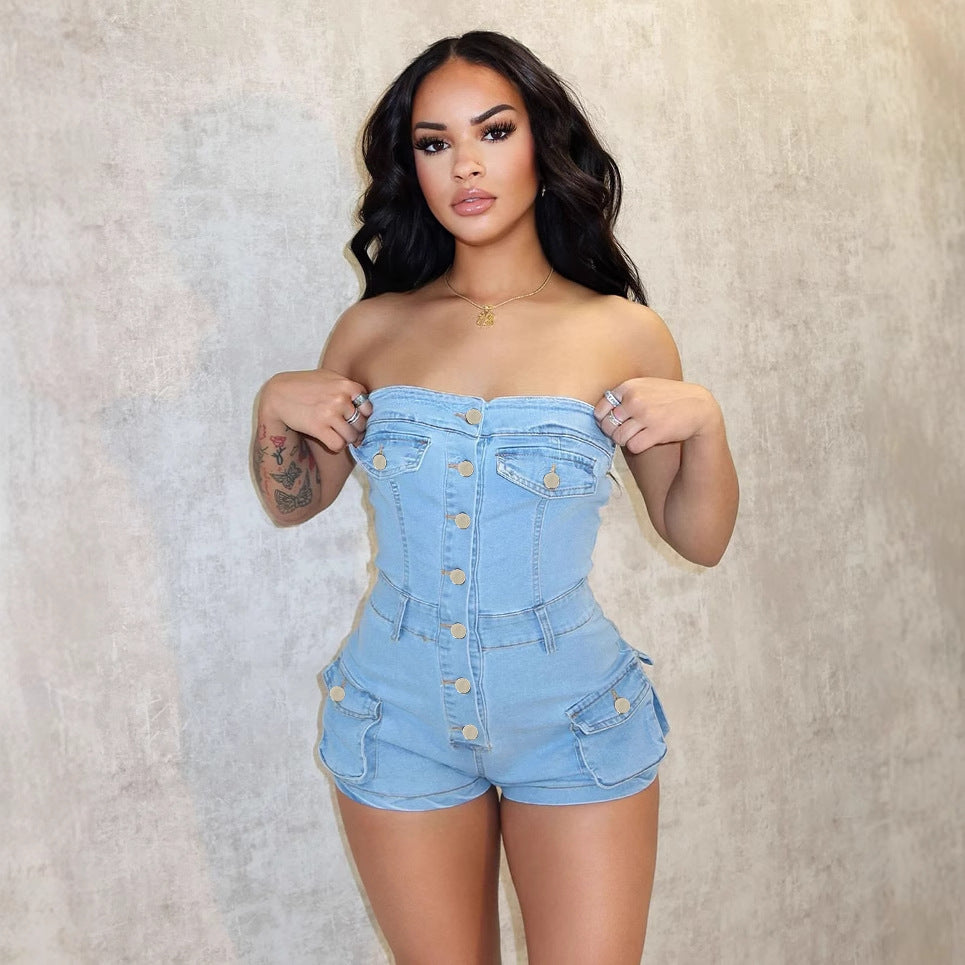 Denim jumpsuit