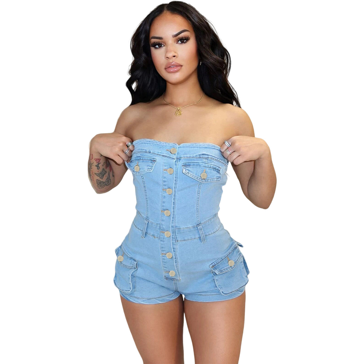 Denim jumpsuit