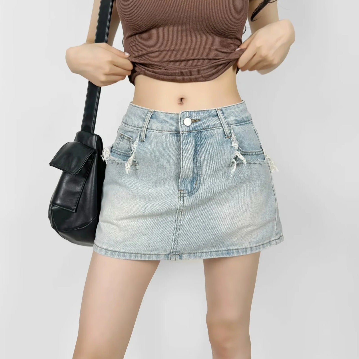 Denim Mini Skirt