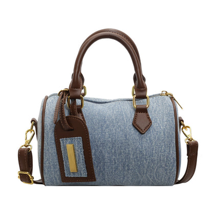 Denim Pillow Bag for Women Retro Shoulder Crossbody Bag