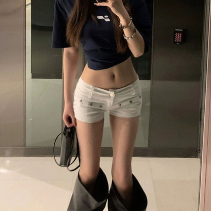 denim shorts