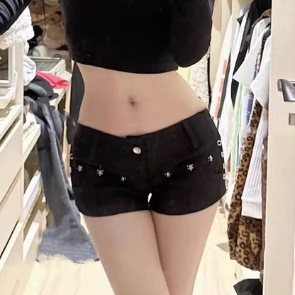 denim shorts