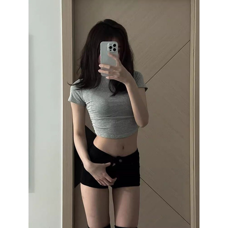 denim shorts