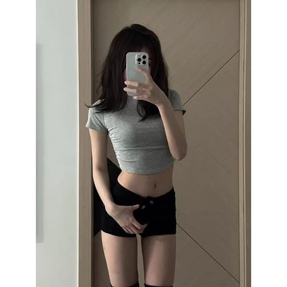 denim shorts