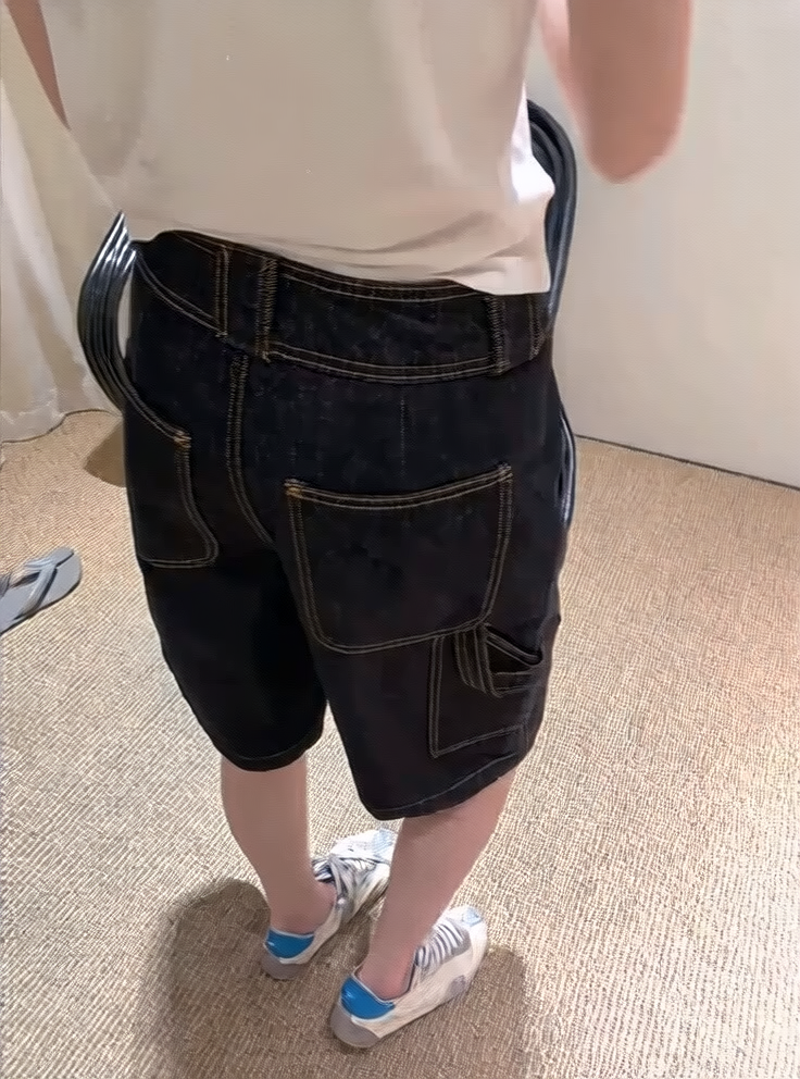 denim shorts