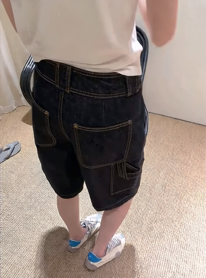 denim shorts