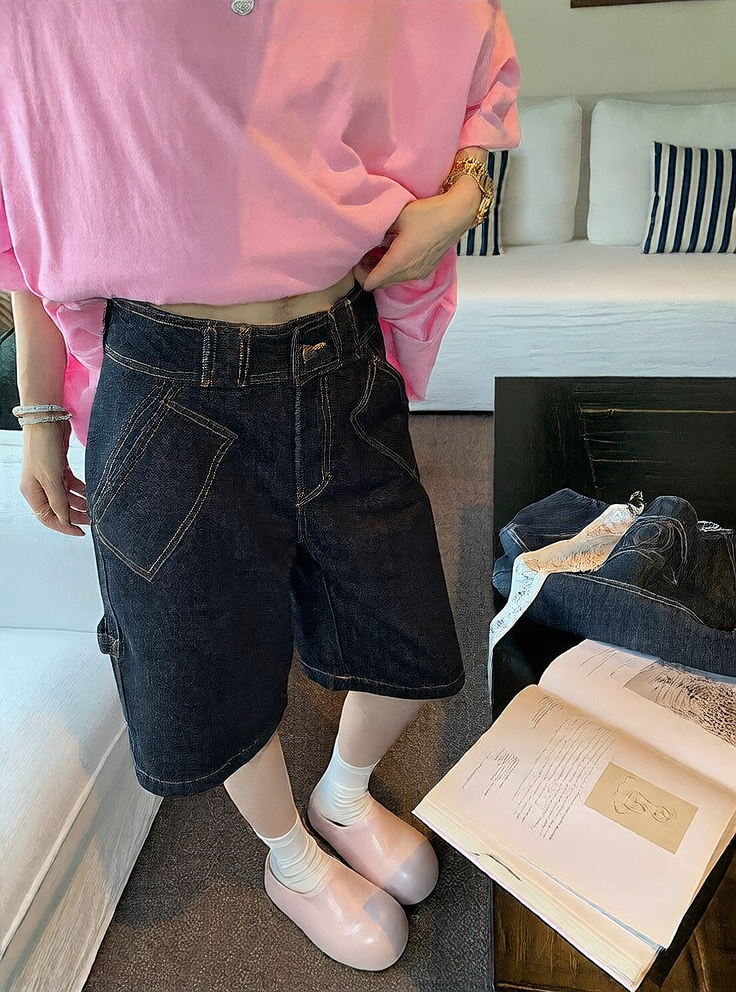denim shorts