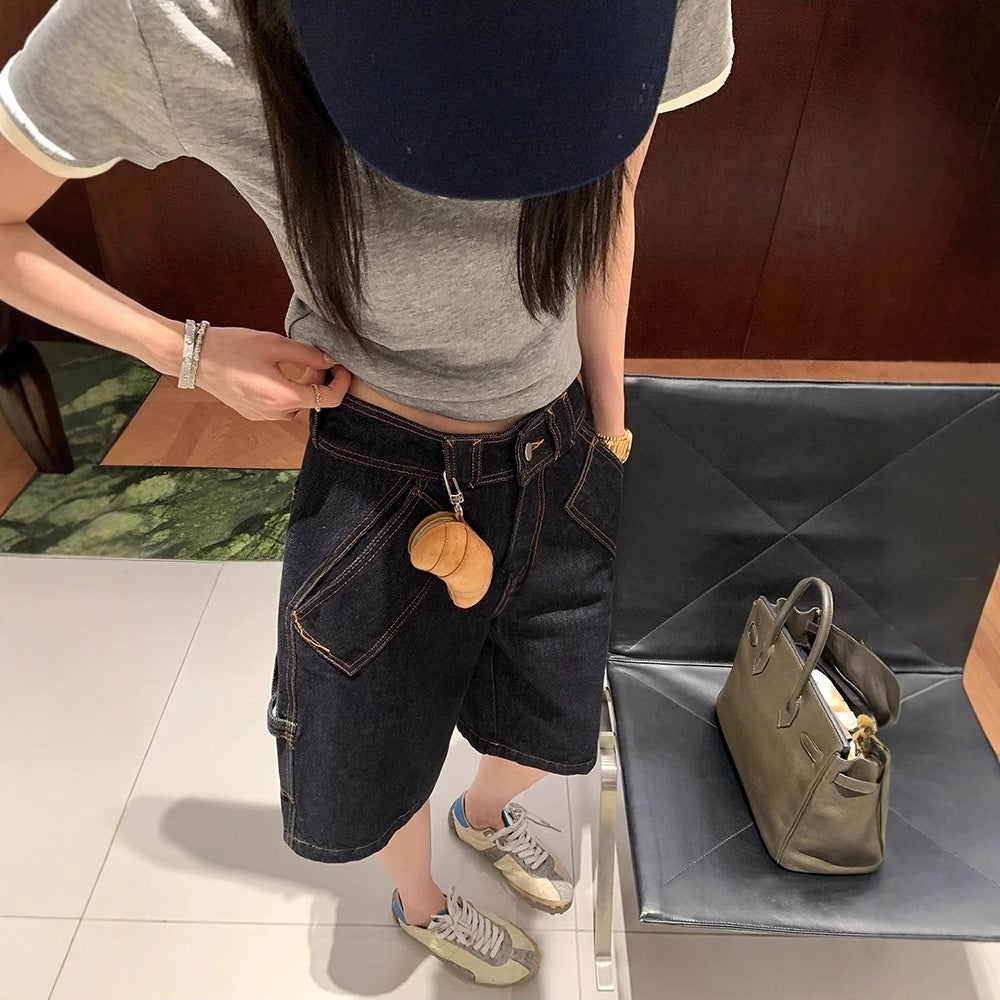 denim shorts