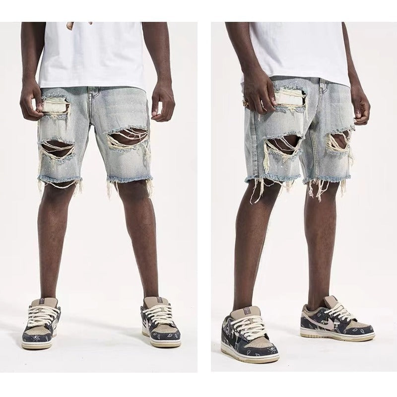 Denim shorts