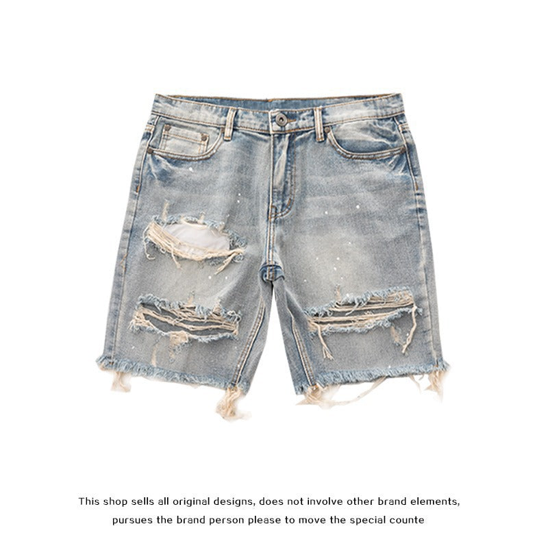 Denim shorts