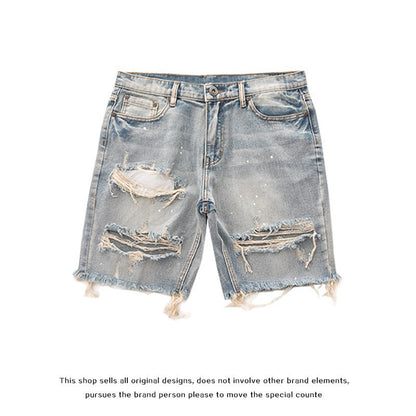 Denim shorts