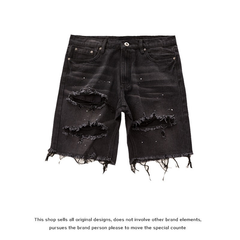Denim shorts
