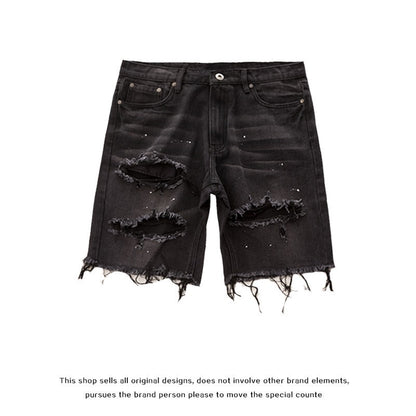Denim shorts