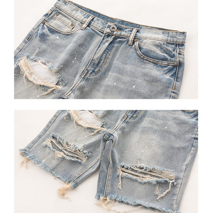 Denim shorts