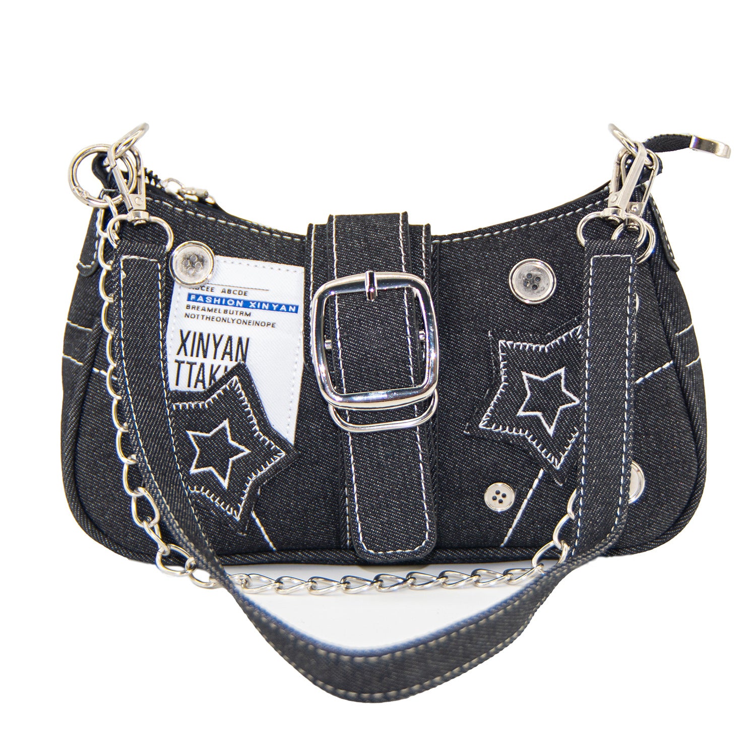 Denim Underarm Bag
