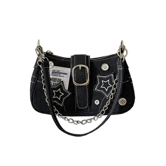 Denim Underarm Bag