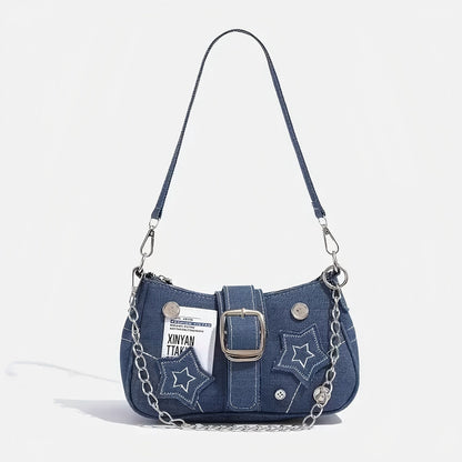 Denim Underarm Bag