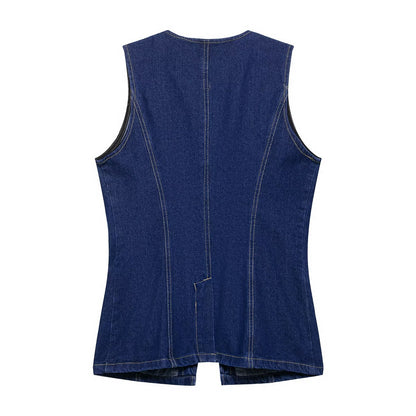 denim vest set