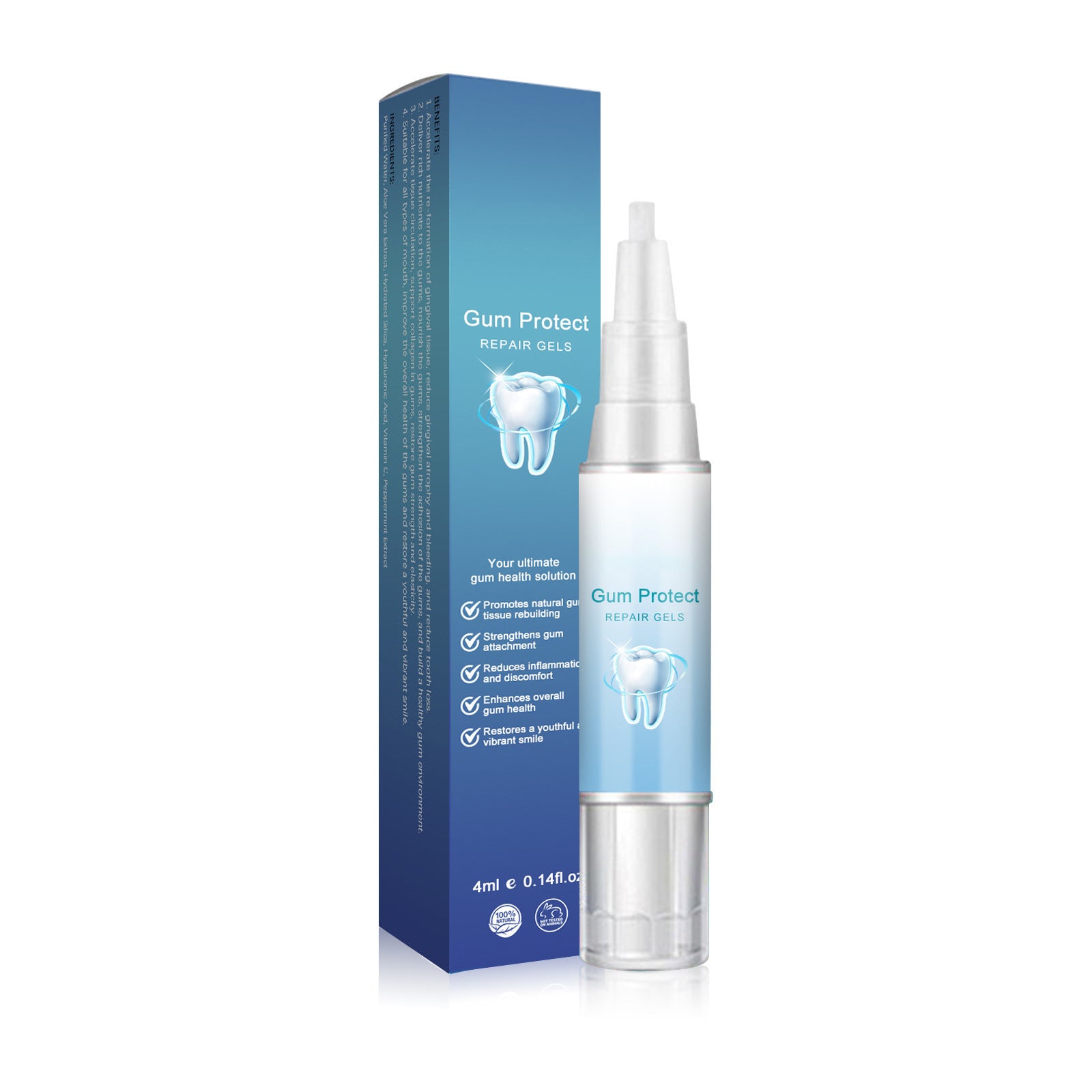 Dental cleaning pen removes tartar and plaque, leaving your breath fresh.