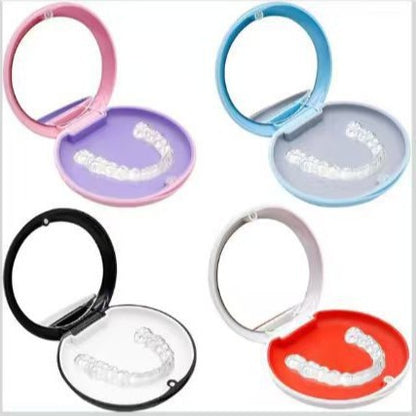 Dental Floss Storage Case with Mirror