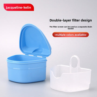 Denture box cleaning box
