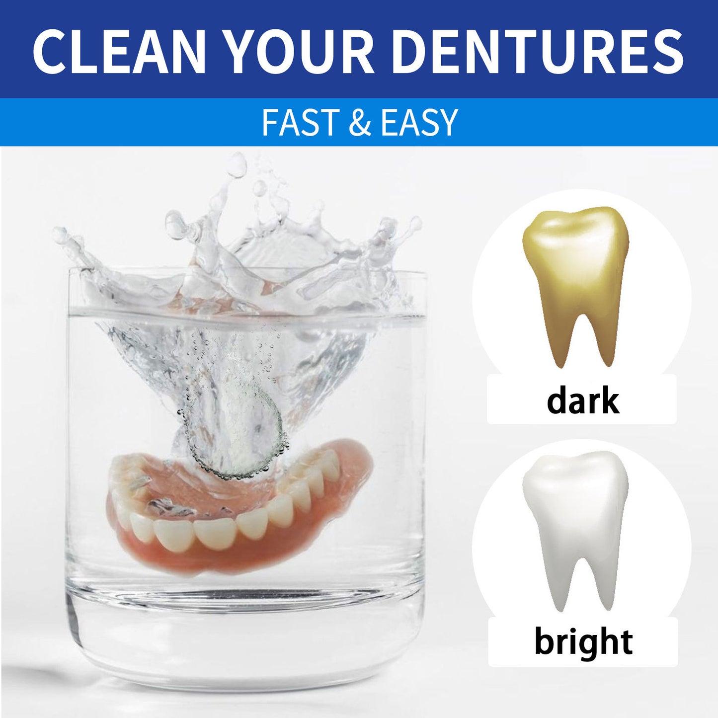 Denture Cleaning Effervescent Tablets