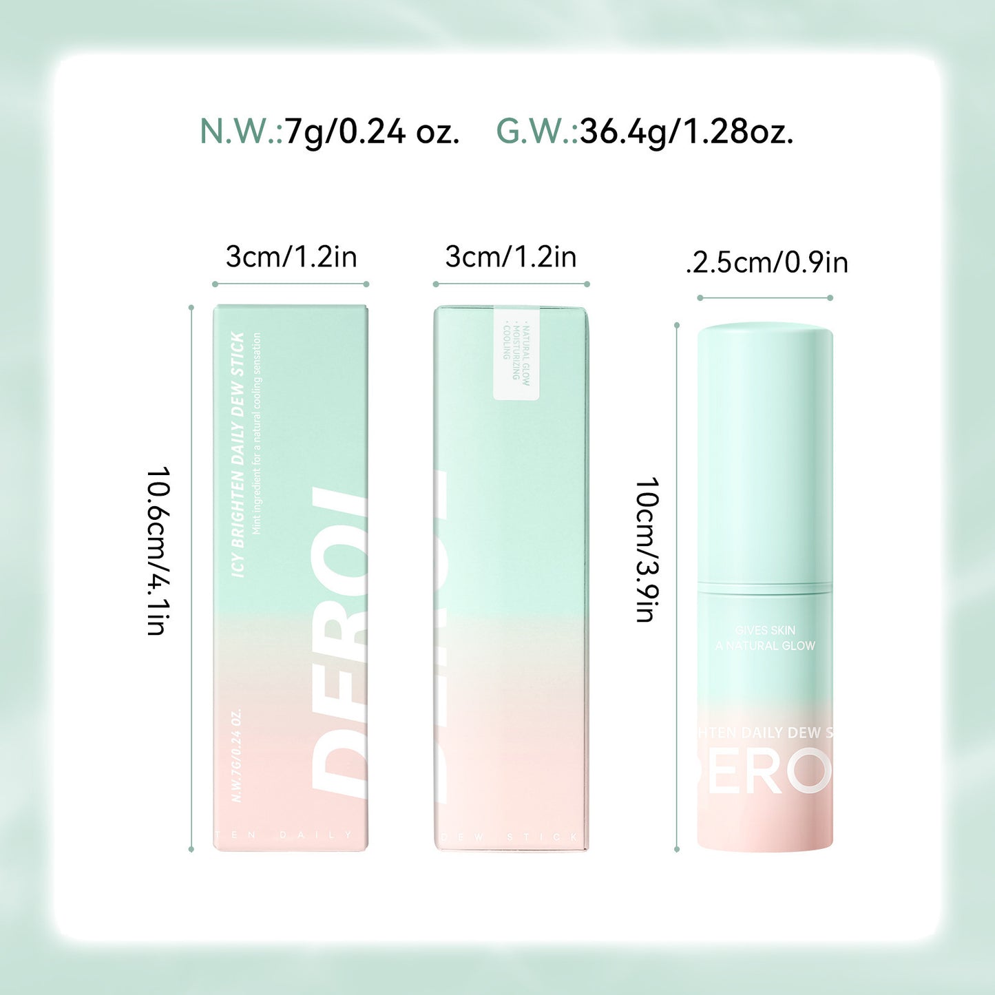 DEROL Cooling Hydrating Moisturizing Stick