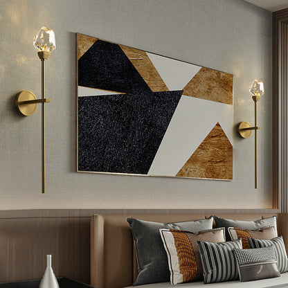 Designer Copper Crystal Wall Lamp with LED Light