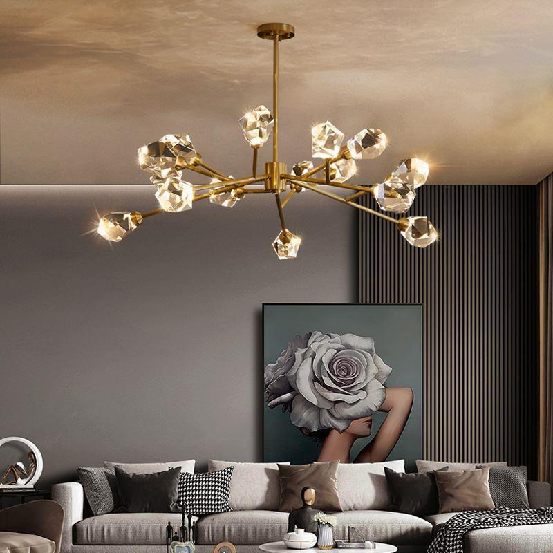 Designer Crystal Chandelier for Living Room and Bedroom