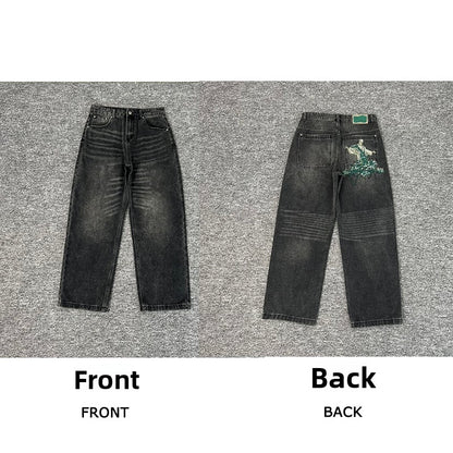 Designer Embroidered Denim Jeans