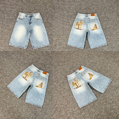 Designer Embroidered Denim Jeans